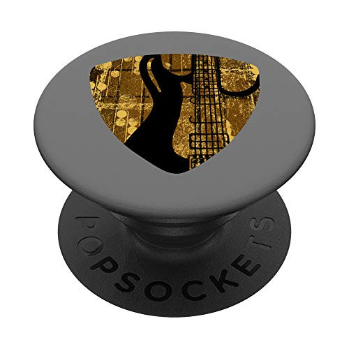 Guitar Pick With Electric Guitar Musician Rock Music Player PopSockets Grip and Stand for Phones and Tablets
