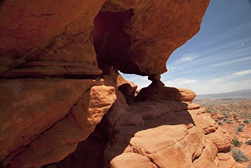 Posterazzi Nevada Las Vegas Red rock formation in the desert_ Poster Print_  19 x 12