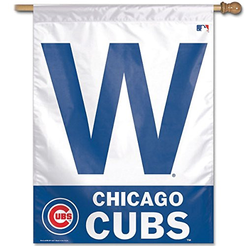 MLB Chicago Cubs 17934515 Vertical Flag_ 27 inch  x 37 inch _ Blue