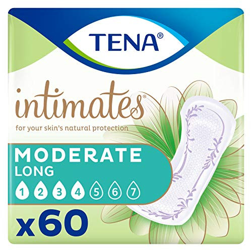 Tena Intimates Moderate Absorbency IncontinenceBladder Control Pad_ Long Length_ 60 Count