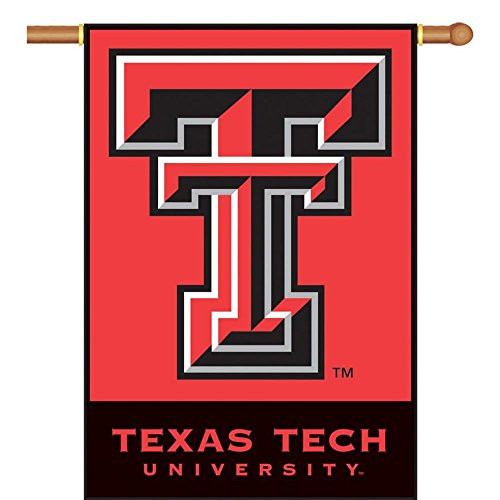 NCAA Texas Tech Red Raiders 2_Sided 28_by_40 inch House Banner with Pole Sleeve