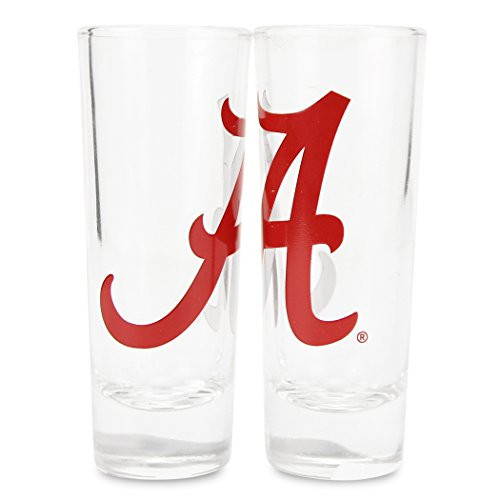 Boelter NCAA Color Team Logo 2oz Cordial Shot Glass 2-Pack (Alabama Crimson Tide) Boelter NCAA Color Team Logo 2oz Cordial Shot Glass 2-Pack (Alabama Crimson Tide)
