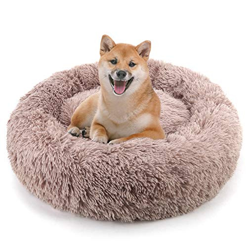 NOYAL Donut Dog Cat Bed_ Soft Plush Pet Cushion_ Anti_Slip Machine Washable Self_Warming Pet Bed _ Improved Sleep for Cats Small Medium Dogs  X_Small