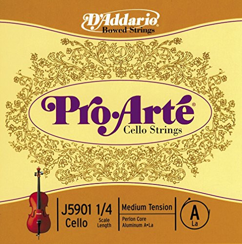 DAddario Pro_Arte Cello Single A String_ 14 Scale_ Medium Tension