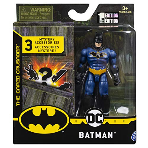 DC Batman 2020 Batman  Walmart Exclusive Blue Costume  4_inch Action Figure by Spin Master