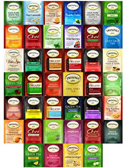 Twinings Tea Bags Sampler Assortment Includes Mints (40 Count) by Variety Fun Twinings Tea Bags Sampler Assortment Includes Mints (40 Count) by Variety Fun