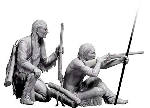 Master Box 135 Scale Indian Wars Series_ Remote Shot_ Figures _ Indian Wars Series Plastic Model Kit  35128