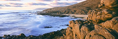 Posterazzi Rock formations on coast at sunset Cerritos Beach between Cabo San Lucas and Todos Santos Baja California Sur Mexico Poster Print_  27 x 9