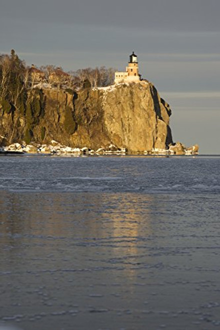 Posterazzi Split Rock Lighthouse On Lake Superior In Winter Minnesota Usa Poster Print_ 13 x 19 Posterazzi Split Rock Lighthouse On Lake Superior In Winter Minnesota Usa Poster Print_ 13 x 19