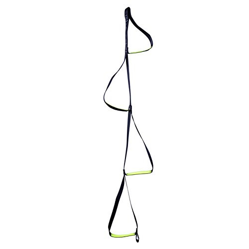 4_Step Etrier Webbing Ladder Climbing Strap Ladder Rope Ladder Step Hanging Rope for Climbing Caving Rescue Rock