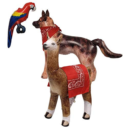 Jet Creations Inflatable German Shepherd Dog Alpaca Parrot Macaw Plus Bandanas Air Stuffed Animal Plush_ 3 Pack_ Size 24~41 inch_ JC_A0110 Jet Creations Inflatable German Shepherd Dog Alpaca Parrot Macaw Plus Bandanas Air Stuffed Animal Plush_ 3 Pack_ Size 24~41 inch_ JC_A0110