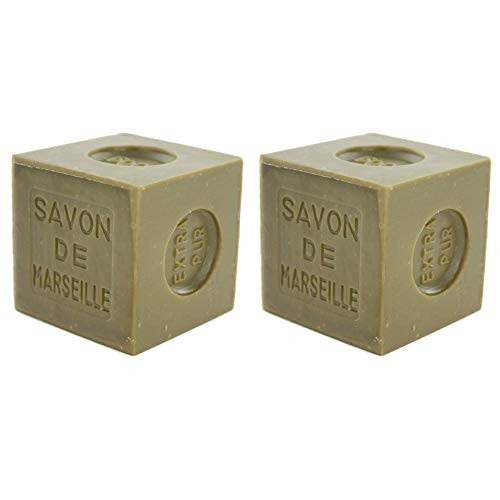 Marius Fabre Marseille Soap_ 72 percent  Olive Oil _ Pack of 2 X 400g