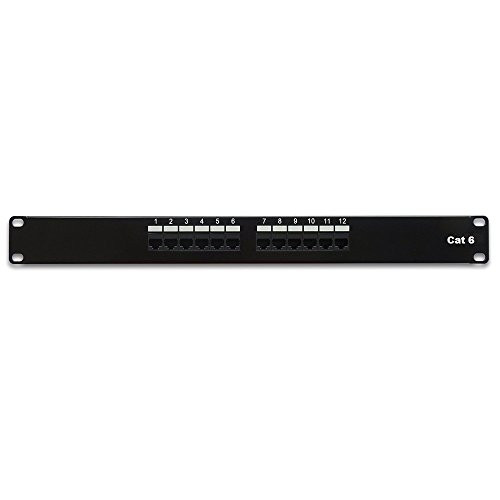 Kenuco Cat_6 110 Type 1U Patch Panel 12 Port Rackmount  1U_12 Port
