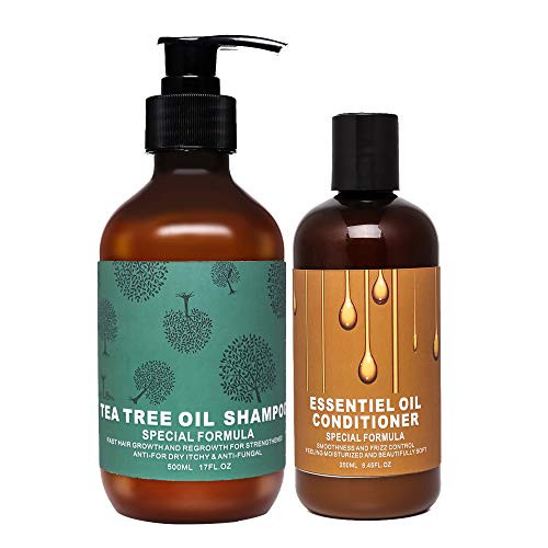 Shampoo And Conditioner Set Organic Tea Tree Oil Dry Head And Shoulders Hair Loss Growth Shampoo And Conditioner  TEA TREE OIL SHAMPOO  and  CONDITIONER_
