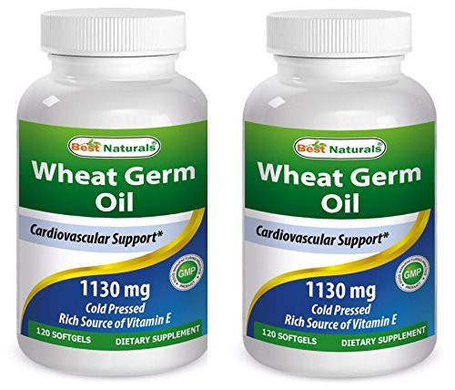 Best Naturals Wheat Germ Oil 1130 mg 120 Softgels  Pack of 2