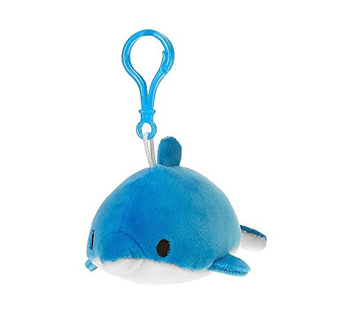 Fiesta Toys Lil Huggy Keychains Dotty Dolphin Stuffed Toy 3.5" Animal Plush