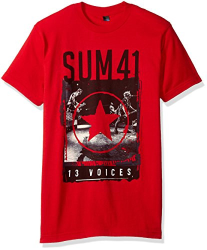 FEA Sum 41 Red Star 13 Voices Mens Soft T_Shirt_ XX_Large