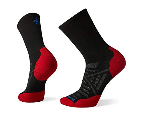 Smartwool PhD Run Light Elite Crew Black MD  Mens Shoe 6_8_5