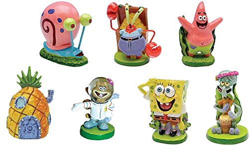 SpongeBob SquarePants® 2 inch  Aquarium Ornaments_ 7_Piece Set