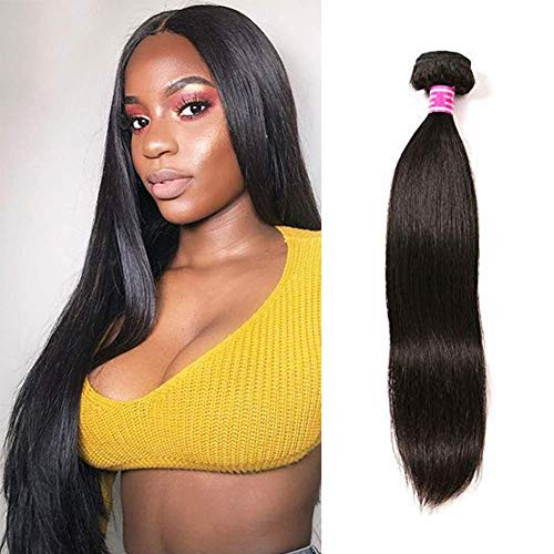 Brazilian Straight Hair 1 Bundle 10A 100 percent  Virgin Unprocessed Human Hair Weave Extensions Brazilian Remy Straight Human Hair Bundles Natural Black Colo Brazilian Straight Hair 1 Bundle 10A 100 percent  Virgin Unprocessed Human Hair Weave Extensions Brazilian Remy Straight Human Hair Bundles Natural Black Colo