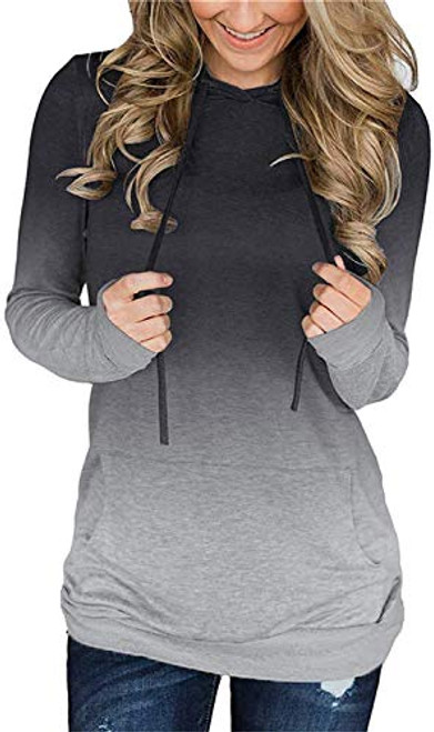 Nekosi Womens Soft Hoodie Pullover Tie_Dye Long Sleeve Drawstring Casual Sweatshirt Tops with Pocket Gray X_Large Nekosi Womens Soft Hoodie Pullover Tie_Dye Long Sleeve Drawstring Casual Sweatshirt Tops with Pocket Gray X_Large