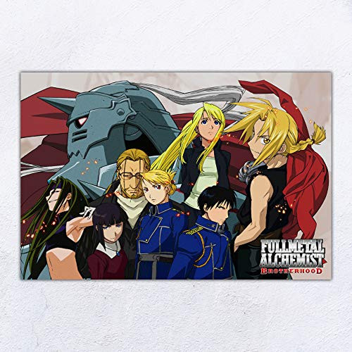 UpdateClassic Fullmetal Alchemist Brotherhood Anime Poster Wall Decor 24x36