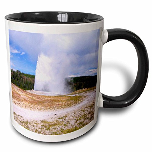 3dRose mug_26403_4 Old Faithful Geyser Yellowstone National Park - Two Tone Black Mug, 11oz, Multicolored 3dRose mug_26403_4 Old Faithful Geyser Yellowstone National Park - Two Tone Black Mug, 11oz, Multicolored
