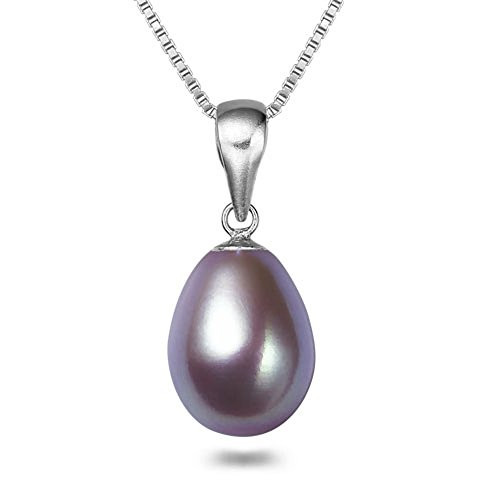 7X9mm Drop_shape Lavender Freshwater 