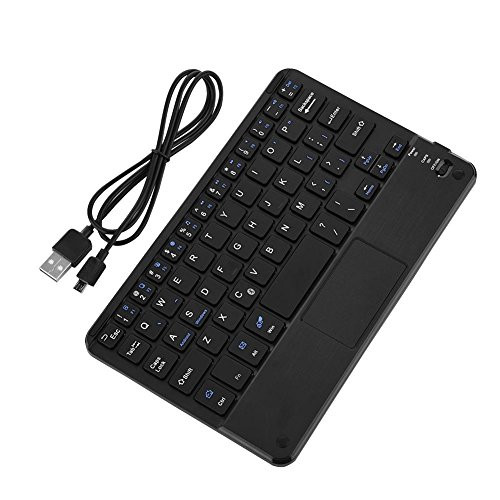 Cuifati Ultra_Slim Mini Wireless Touchpad Keyboard_ All_in_One Wireless Keyboard with Built_in Multi_Touch Trackpad for Smart TV HTPC PC Tablet Google