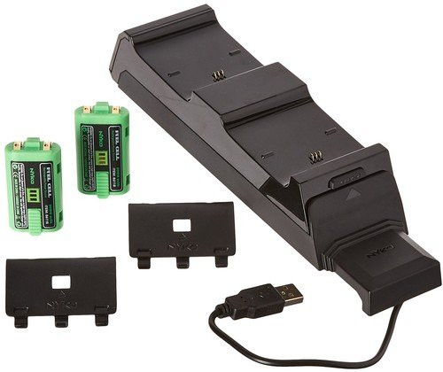 Nyko Modular Charge Station - 2 Port Controller Charging Station with 2 Rechargeable Battery Packs for Xbox One