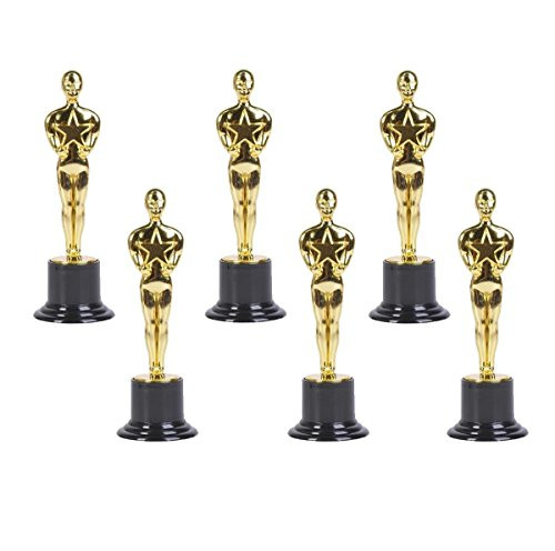 Oscar Gold Award Trophies, 6" Trophy Statues - Oscar Statues - Awards for Party Celebrations, Appreciation Gift, Sport Awards, Academy Awards, Awards for Teachers and Students (Set of 12) By Neliblu Oscar Gold Award Trophies, 6" Trophy Statues - Oscar Statues - Awards for Party Celebrations, Appreciation Gift, Sport Awards, Academy Awards, Awards for Teachers and Students (Set of 12) By Neliblu