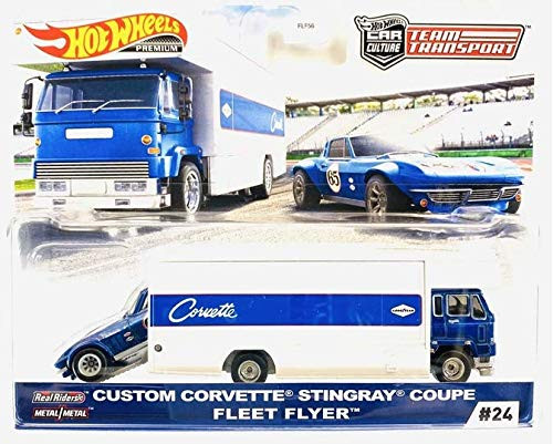 Hot Wheels 2020 Car Culture Team Transport Custom Corvette Stingray Coupe Fleet Flyer Hot Wheels 2020 Car Culture Team Transport Custom Corvette Stingray Coupe Fleet Flyer