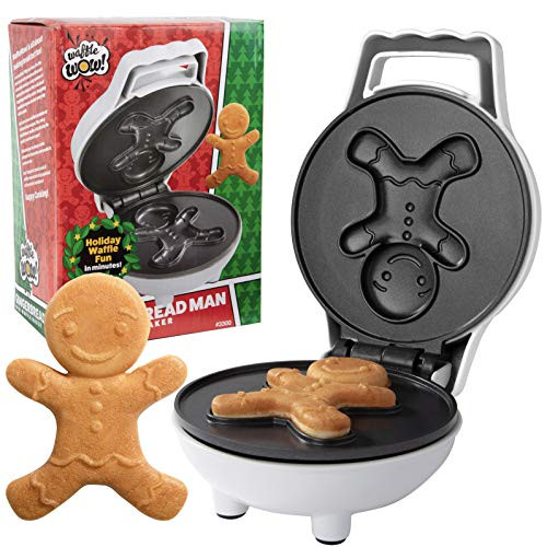 Gingerbread Man Mini Waffle Maker _ Make Christmas Special for Kids with Cute 4 Inch Waffler Iron_ Electric Non Stick Breakfast Appliance_ Fun Gift fo Gingerbread Man Mini Waffle Maker _ Make Christmas Special for Kids with Cute 4 Inch Waffler Iron_ Electric Non Stick Breakfast Appliance_ Fun Gift fo