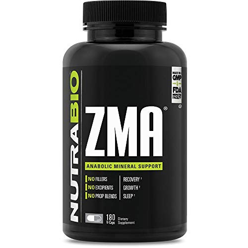 NutraBio ZMA Supplement  180 Capsules