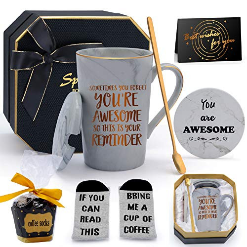 Thank You Gifts for Women_ Birthday Inspirational Gifts for Women Men Friends Sometimes You Forget Youre Awesome So This Is Your Reminder Mug Set for Thank You Gifts for Women_ Birthday Inspirational Gifts for Women Men Friends Sometimes You Forget Youre Awesome So This Is Your Reminder Mug Set for