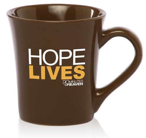 90 Minutes in Heaven "Hope Lives" Glass Coffee Cup 16oz