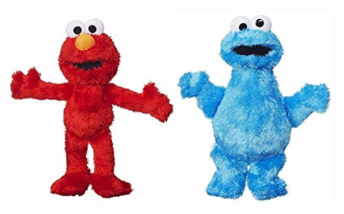 Sesame Street Elmo  and  Cookie Monster 8 inch  20cm Super Soft Plush New with Tags Set of 2