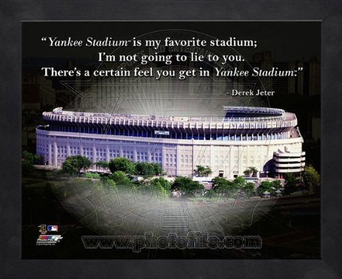 MLB Derek Jeter New York Yankees Stadium Pro Quotes Framed 8x10 Photo MLB Derek Jeter New York Yankees Stadium Pro Quotes Framed 8x10 Photo
