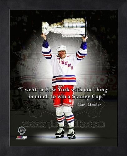 Biggsports New York Rangers Mark Messier 8x10 Framed Pro Quote Photo AAOX152_8x10