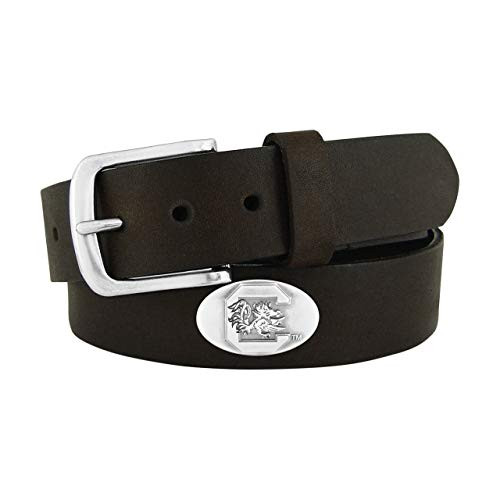 NCAA South Carolina Gamecocks Zep_Pro childrens Leather Concho Belt_ Extra Large_ Brown