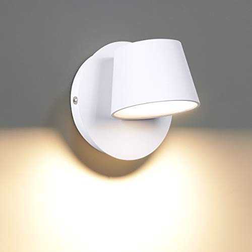 Modern Wall Light Fixtures 5W Adjustable Bedside Wall Sconce Bedroom Decor Wall Lamp for Reading Room Living Room Library Warm White 3000K