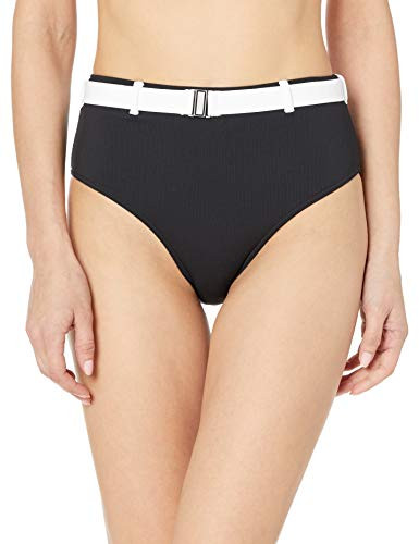 Volcom Juniors Womens Simply Rib Retro Bikini Bottom_ Black_ Extra Large