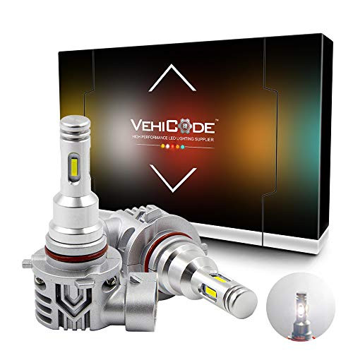 VehiCode 4_Side H10 9140 9145 LED Fog Light Bulb 6000K White Fanless Conversion Kit _ HB3 9005 LED DRL Daytime Running Lamp Mini Slim Waterproof Repla