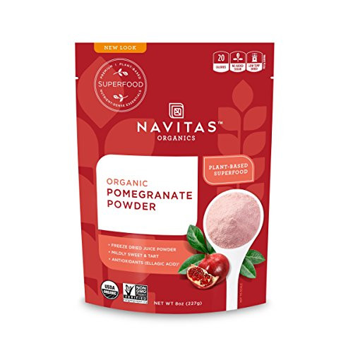 Navitas Organics Pomegranate Powder, 8 oz. Bag  Organic, Non-GMO, Freeze-Dried, Gluten-Free