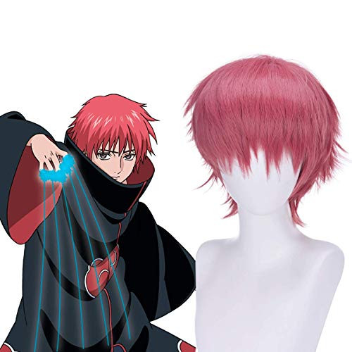 Beauty Wig World Anime Cosplay Wigs Short Natural Glueless Synthetic Fiber Hair Replacement sherbert_red Wigs Naruto Cosplay Wig The Sasori ??? Beauty Wig World Anime Cosplay Wigs Short Natural Glueless Synthetic Fiber Hair Replacement sherbert_red Wigs Naruto Cosplay Wig The Sasori ???