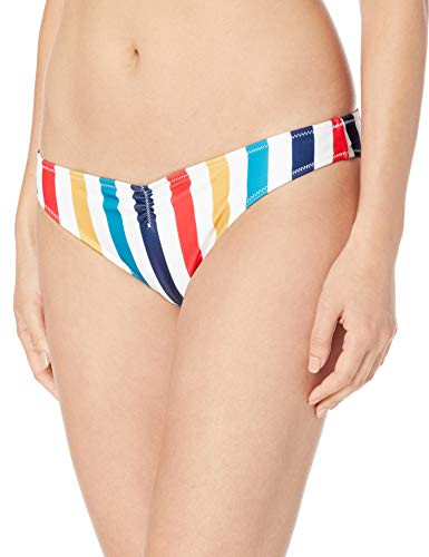Volcom Womens Draw The Line V Bikini Bottom_ White_ Medium