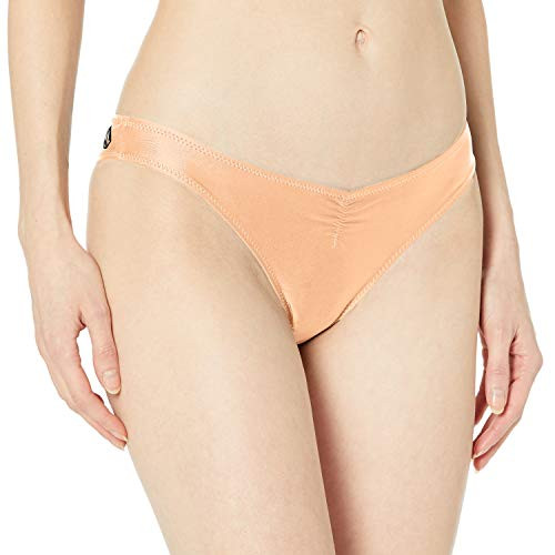 Volcom Juniors Simply Solid V Beach Pant Bikini Bottom_ Pale Peach_ M