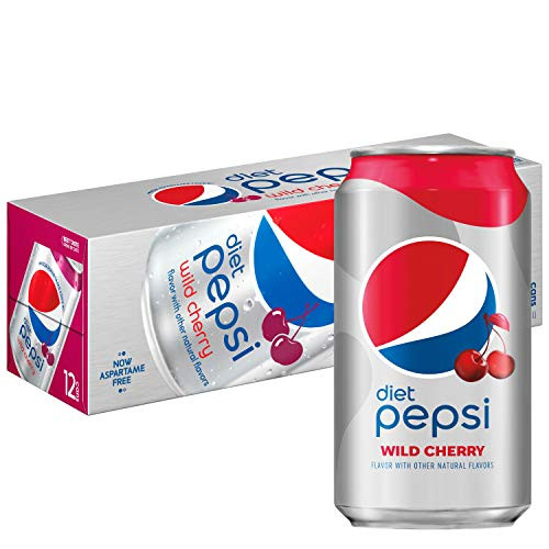 Pepsi_ Diet Pepsi_ Wild Cherry_ 12 ounce  pack of 12