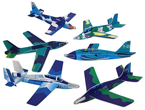 Foam Gliders - Assorted Colors and Styles (Bulk Pack of 48 Glider Planes)