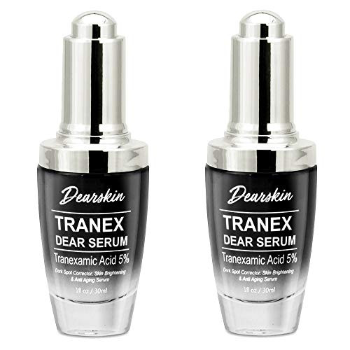 Tranexamic Acid Serum 5 percent  Kojic Acid 5 percent  Vitamin C Hyaluronic Acid and Glycolic Acid_ Dark Spot Remover Melasma Treatment for Face and Neck Cruelty Free